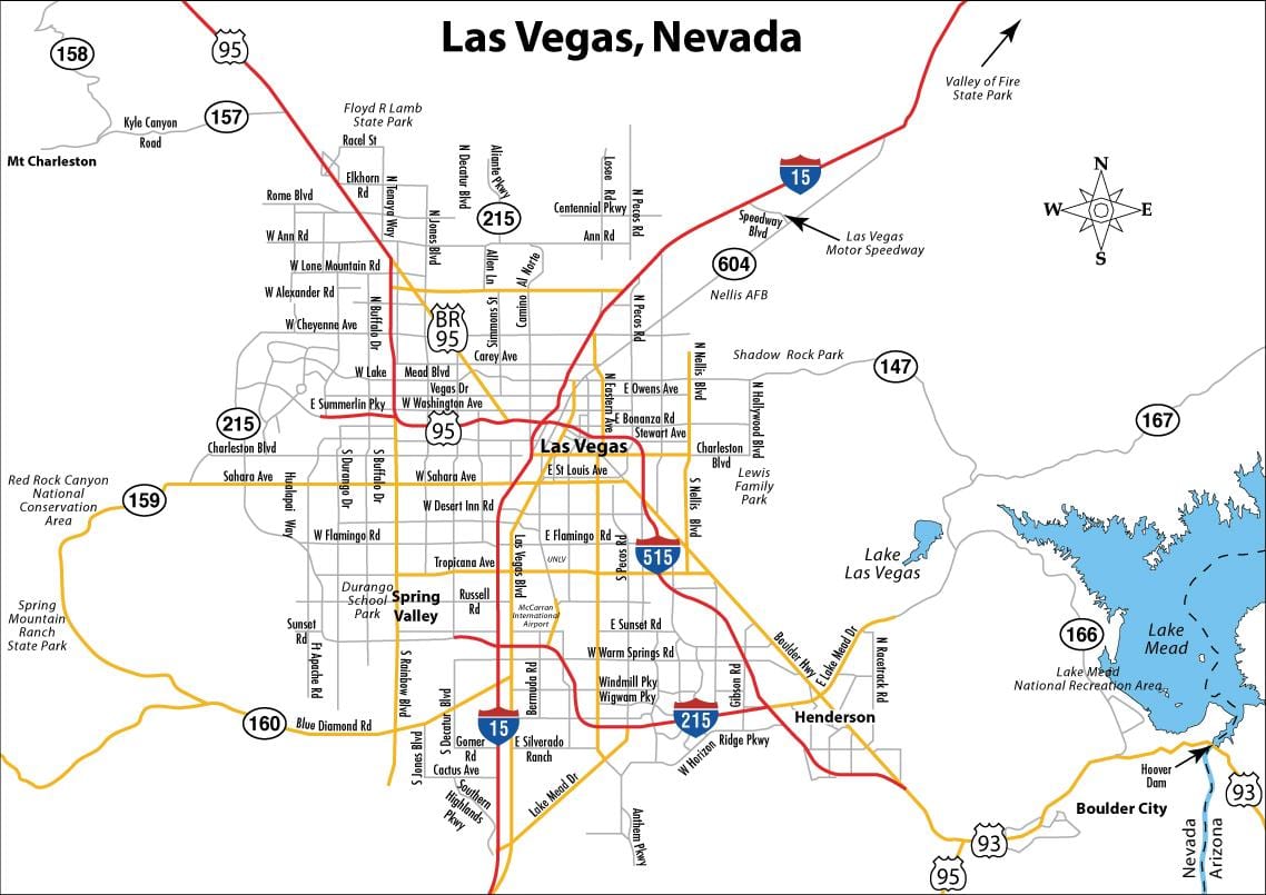 ielu karte, Las Vegas
