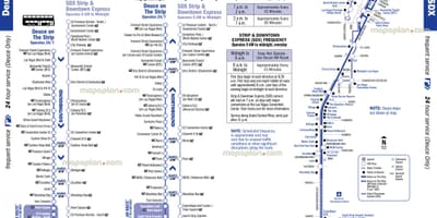 Divnieks Las Vegas maršruta karte