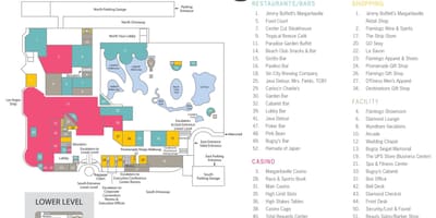 Karte Flamingo Las Vegas