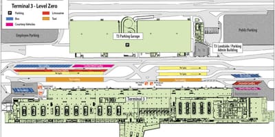 Las Vegas lidostas termināla kartes 3