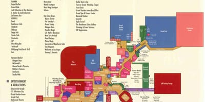 Karte MGM grand Las Vegas