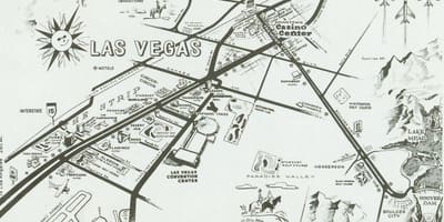 Old Las Vegas strip karte